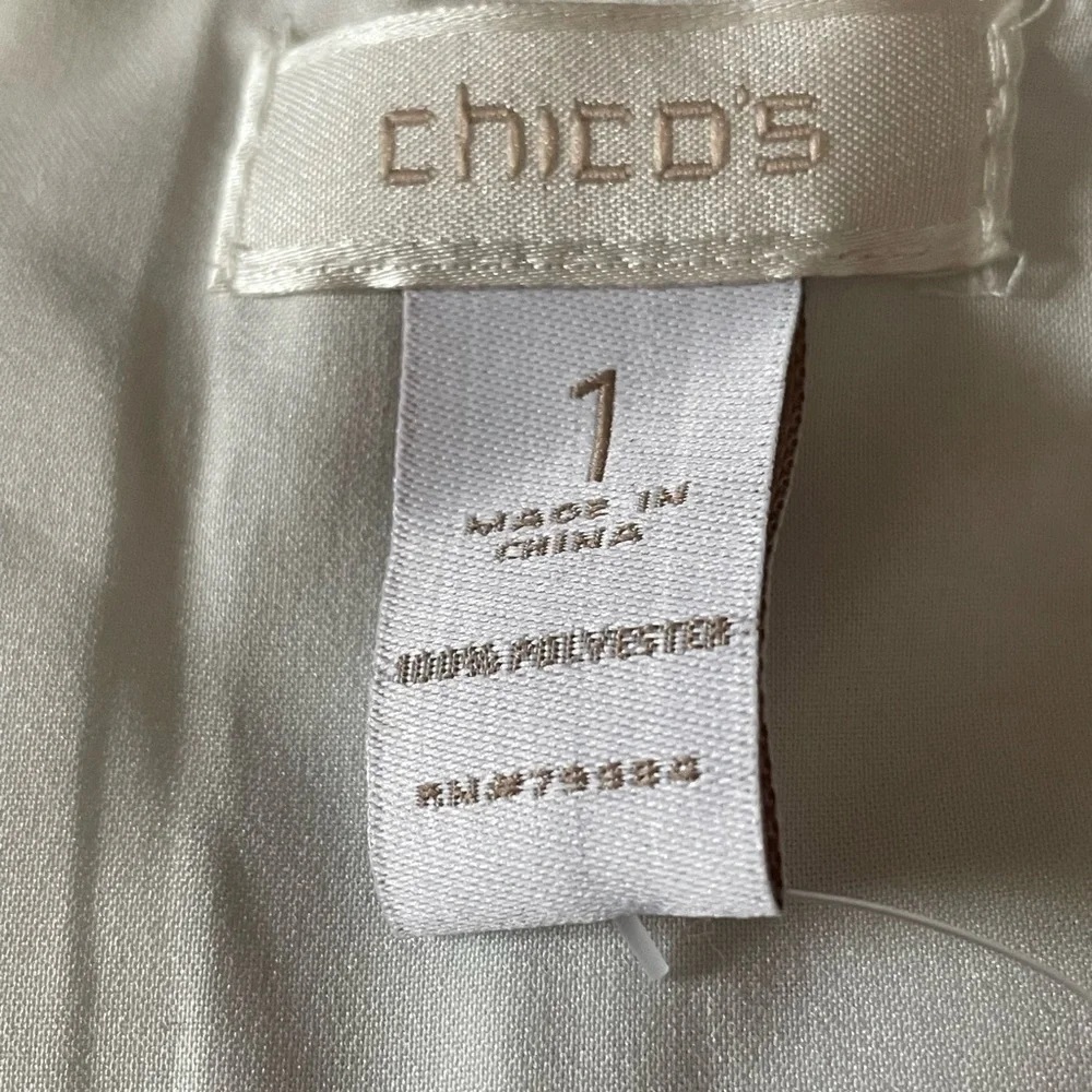 NWT Chico’s chiffon dress - Picture 4 of 6